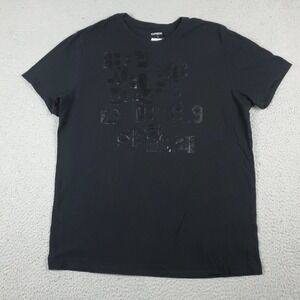 Express T Shirt Mens Size Large Black Casual Short Sleeve Adult